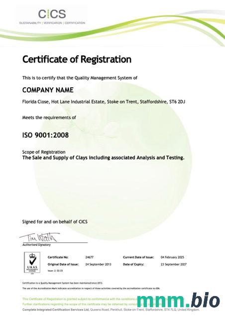 UK Florida Close vcertyfikat of registration Word i szablon PDF